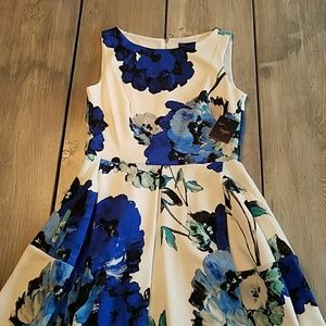 NWT Blue floral A Line Dress